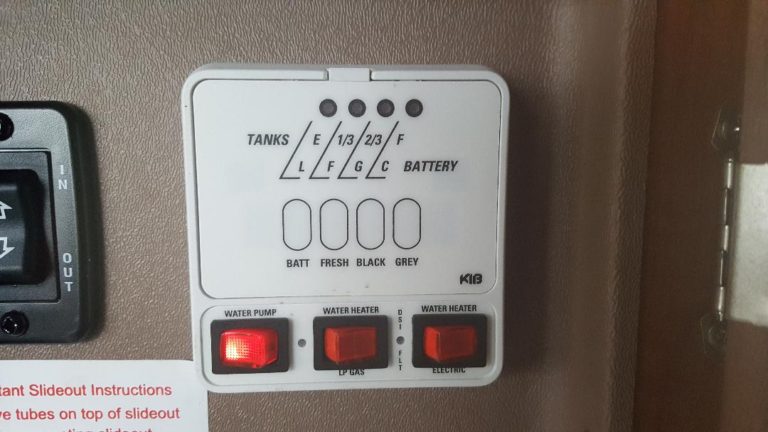 rv control panel water heater dsi flv